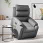 vidaXL Massagesessel mit Aufstehhilfe Grau Kunstleder vidaXL Massagesessel mit Aufstehhilfe Grau Kunstleder