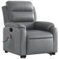 vidaXL Massagesessel mit Aufstehhilfe Grau Kunstleder vidaXL Massagesessel mit Aufstehhilfe Grau Kunstleder