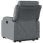 vidaXL Massagesessel mit Aufstehhilfe Grau Kunstleder vidaXL Massagesessel mit Aufstehhilfe Grau Kunstleder