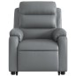 vidaXL Massagesessel mit Aufstehhilfe Grau Kunstleder vidaXL Massagesessel mit Aufstehhilfe Grau Kunstleder