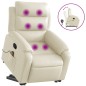 vidaXL Massagesessel mit Aufstehhilfe Creme Kunstleder vidaXL Massagesessel mit Aufstehhilfe Creme Kunstleder