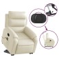 vidaXL Massagesessel mit Aufstehhilfe Creme Kunstleder vidaXL Massagesessel mit Aufstehhilfe Creme Kunstleder