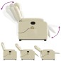 vidaXL Massagesessel mit Aufstehhilfe Creme Kunstleder vidaXL Massagesessel mit Aufstehhilfe Creme Kunstleder