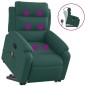 vidaXL Massagesessel mit Aufstehhilfe Dunkelgrün Stoff vidaXL Massagesessel mit Aufstehhilfe Dunkelgrün Stoff