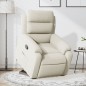vidaXL Relaxsessel mit Aufstehhilfe Creme Samt vidaXL Relaxsessel mit Aufstehhilfe Creme Samt