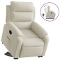 vidaXL Relaxsessel mit Aufstehhilfe Creme Samt vidaXL Relaxsessel mit Aufstehhilfe Creme Samt