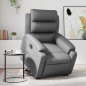 vidaXL Relaxsessel mit Aufstehhilfe Elektrisch Grau Kunstleder vidaXL Relaxsessel mit Aufstehhilfe Elektrisch Grau Kunstleder