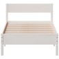 vidaXL Massivholzbett ohne Matratze Weiß 100x200 cm Kiefernholz vidaXL Massivholzbett ohne Matratze Weiß 100x200 cm Kiefernholz