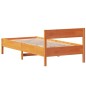 vidaXL Massivholzbett ohne Matratze Wachsbraun 90x200 Kiefernholz vidaXL Massivholzbett ohne Matratze Wachsbraun 90x200 Kiefernholz