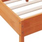 vidaXL Massivholzbett ohne Matratze Wachsbraun 90x200 Kiefernholz vidaXL Massivholzbett ohne Matratze Wachsbraun 90x200 Kiefernholz