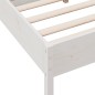 vidaXL Massivholzbett ohne Matratze Weiß 135x190 cm Kiefernholz vidaXL Massivholzbett ohne Matratze Weiß 135x190 cm Kiefernholz