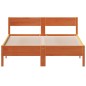 vidaXL Massivholzbett ohne Matratze Wachsbraun 135x190 cm Kiefernholz vidaXL Massivholzbett ohne Matratze Wachsbraun 135x190 cm Kiefernholz