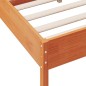 vidaXL Massivholzbett ohne Matratze Wachsbraun 135x190 cm Kiefernholz vidaXL Massivholzbett ohne Matratze Wachsbraun 135x190 cm Kiefernholz
