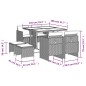 vidaXL 9-tlg. Garten-Essgruppe mit Kissen Schwarz Poly Rattan vidaXL 9-tlg. Garten-Essgruppe mit Kissen Schwarz Poly Rattan