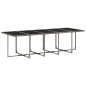 vidaXL 15-tlg. Garten-Essgruppe mit Kissen Grau Poly Rattan vidaXL 15-tlg. Garten-Essgruppe mit Kissen Grau Poly Rattan