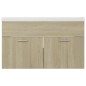 vidaXL Waschbeckenunterschrank Einbaubecken Sonoma-Eiche Holzwerkstoff vidaXL Waschbeckenunterschrank Einbaubecken Sonoma-Eiche Holzwerkstoff