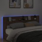 vidaXL LED-Kopfteil mit Ablage Braun Eichen-Optik 220x16,5x103,5 cm vidaXL LED-Kopfteil mit Ablage Braun Eichen-Optik 220x16,5x103,5 cm