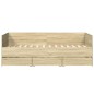 vidaXL Tagesbett mit Schubladen Sonoma-Eiche 75x190 cm Holzwerkstoff vidaXL Tagesbett mit Schubladen Sonoma-Eiche 75x190 cm Holzwerkstoff