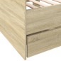 vidaXL Tagesbett mit Schubladen Sonoma-Eiche 75x190 cm Holzwerkstoff vidaXL Tagesbett mit Schubladen Sonoma-Eiche 75x190 cm Holzwerkstoff