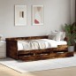 vidaXL Tagesbett mit Schubladen Räuchereiche 75x190 cm Holzwerkstoff vidaXL Tagesbett mit Schubladen Räuchereiche 75x190 cm Holzwerkstoff
