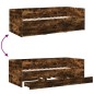 vidaXL Tagesbett mit Schubladen Räuchereiche 75x190 cm Holzwerkstoff vidaXL Tagesbett mit Schubladen Räuchereiche 75x190 cm Holzwerkstoff