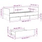 vidaXL Tagesbett mit Schubladen Räuchereiche 75x190 cm Holzwerkstoff vidaXL Tagesbett mit Schubladen Räuchereiche 75x190 cm Holzwerkstoff