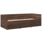 vidaXL Tagesbett Schubladen Braun Eiche-Optik 100x200 cm Holzwerkstoff vidaXL Tagesbett Schubladen Braun Eiche-Optik 100x200 cm Holzwerkstoff