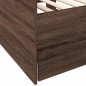 vidaXL Tagesbett Schubladen Braun Eiche-Optik 100x200 cm Holzwerkstoff vidaXL Tagesbett Schubladen Braun Eiche-Optik 100x200 cm Holzwerkstoff