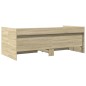 vidaXL Tagesbett mit Schubladen Sonoma-Eiche 90x190 cm Holzwerkstoff vidaXL Tagesbett mit Schubladen Sonoma-Eiche 90x190 cm Holzwerkstoff