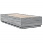 vidaXL Bettgestell Grau Sonoma 100x200 cm Holzwerkstoff vidaXL Bettgestell Grau Sonoma 100x200 cm Holzwerkstoff