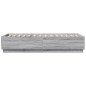 vidaXL Bettgestell Grau Sonoma 100x200 cm Holzwerkstoff vidaXL Bettgestell Grau Sonoma 100x200 cm Holzwerkstoff