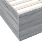 vidaXL Bettgestell Grau Sonoma 100x200 cm Holzwerkstoff vidaXL Bettgestell Grau Sonoma 100x200 cm Holzwerkstoff