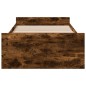 vidaXL Bettgestell mit Schubladen Räuchereiche 100x200cm Holzwerkstoff vidaXL Bettgestell mit Schubladen Räuchereiche 100x200cm Holzwerkstoff