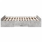 vidaXL Bettgestell mit Schubladen Betongrau 120x190 cm Holzwerkstoff vidaXL Bettgestell mit Schubladen Betongrau 120x190 cm Holzwerkstoff