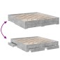 vidaXL Bettgestell mit Schubladen Betongrau 180x200 cm Holzwerkstoff vidaXL Bettgestell mit Schubladen Betongrau 180x200 cm Holzwerkstoff