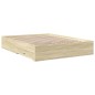 vidaXL Bettgestell mit Schubladen Sonoma-Eiche 150x200cm Holzwerkstoff vidaXL Bettgestell mit Schubladen Sonoma-Eiche 150x200cm Holzwerkstoff