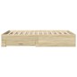 vidaXL Bettgestell mit Schubladen Sonoma-Eiche 120x200cm Holzwerkstoff vidaXL Bettgestell mit Schubladen Sonoma-Eiche 120x200cm Holzwerkstoff