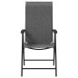 vidaXL Gartenstühle 2 Stk. Klappbar Grau Poly Rattan vidaXL Gartenstühle 2 Stk. Klappbar Grau Poly Rattan