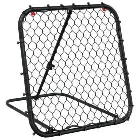 vidaXL Fußball-Rebounder Verstellbar Schwarz 84x73x60-80 cm Stahl