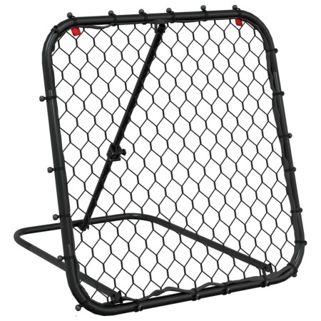 vidaXL Fußball-Rebounder Verstellbar Schwarz 84x73x60-80 cm Stahl