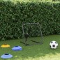 vidaXL Fußball-Rebounder Verstellbar Schwarz 84x73x60-80 cm Stahl vidaXL Fußball-Rebounder Verstellbar Schwarz 84x73x60-80 cm Stahl