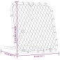 vidaXL Fußball-Rebounder Verstellbar Schwarz 84x73x60-80 cm Stahl vidaXL Fußball-Rebounder Verstellbar Schwarz 84x73x60-80 cm Stahl