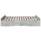 vidaXL Bettgestell mit Schubladen Betongrau 160x200 cm Holzwerkstoff vidaXL Bettgestell mit Schubladen Betongrau 160x200 cm Holzwerkstoff
