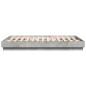 vidaXL Bettgestell Betongrau 150x200 cm Holzwerkstoff vidaXL Bettgestell Betongrau 150x200 cm Holzwerkstoff