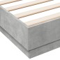 vidaXL Bettgestell Betongrau 150x200 cm Holzwerkstoff vidaXL Bettgestell Betongrau 150x200 cm Holzwerkstoff