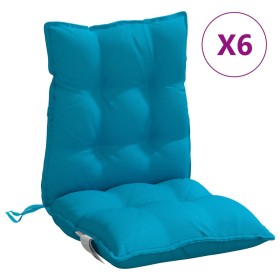 vidaXL Niedriglehner-Auflagen 6 Stk. Hellblau Oxford-Gewebe