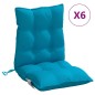 vidaXL Niedriglehner-Auflagen 6 Stk. Hellblau Oxford-Gewebe vidaXL Niedriglehner-Auflagen 6 Stk. Hellblau Oxford-Gewebe