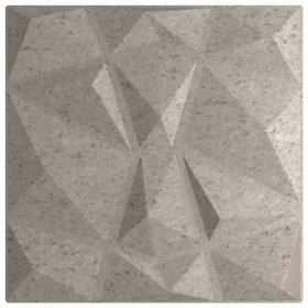 vidaXL Wandpaneele 48 Stk. Betongrau 50x50 cm XPS 12 m² Diamant