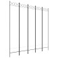 vidaXL 5-tlg. Paravent Weiß 200x200 cm Stoff vidaXL 5-tlg. Paravent Weiß 200x200 cm Stoff