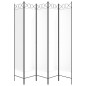 vidaXL 5-tlg. Paravent Weiß 200x200 cm Stoff vidaXL 5-tlg. Paravent Weiß 200x200 cm Stoff